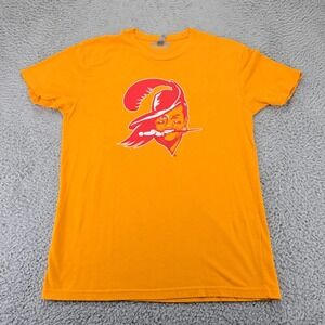 Tampa Bay Buccaneers Shirt Mens Medium Orange Bucco Bruce Retro Logo NFL‎